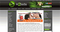 Desktop Screenshot of in2herbs.co.nz